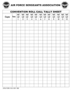 100-6  Convention Roll Call Tally Sheet (Div Only)