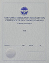 AFSA Commendation Certificate